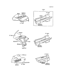 KAWASAKI, ZX750-F1 1987,ZX750-F2 1988,ZX750-F2A 1988,ZX750-F3 1989, DECALS(RED)