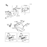 KAWASAKI, ZX750-F1 1987,ZX750-F2 1988,ZX750-F2A 1988,ZX750-F3 1989, COWLING LOWERS