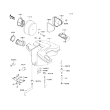 KAWASAKI, KL650-B1 1989,KL650-B2 1990,KL650-B3 1991, AIR FILTER