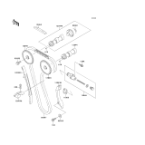 KAWASAKI, KL650-B1 1989,KL650-B2 1990,KL650-B3 1991, CAMSHAFT/TENSIONER