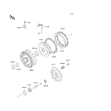 KAWASAKI, KL650-B1 1989,KL650-B2 1990,KL650-B3 1991, CLUTCH