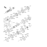 KAWASAKI, KL650-B1 1989,KL650-B2 1990,KL650-B3 1991, TRANSMISSION