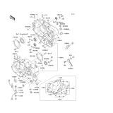 KAWASAKI, KL650-B1 1989,KL650-B2 1990,KL650-B3 1991, CRANKCASE