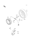 KAWASAKI, KL650-B1 1989,KL650-B2 1990,KL650-B3 1991, GENERATOR