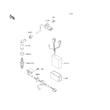 KAWASAKI, KL650-B1 1989,KL650-B2 1990,KL650-B3 1991, IGNITION COIL