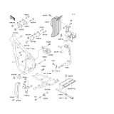 KAWASAKI, KL650-B1 1989,KL650-B2 1990,KL650-B3 1991, FRAME FITTING