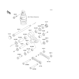 KAWASAKI, KL650-B1 1989,KL650-B2 1990,KL650-B3 1991, SUSPENSION