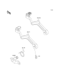 KAWASAKI, KL650-B1 1989,KL650-B2 1990,KL650-B3 1991, BRAKE PEDAL
