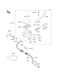 KAWASAKI, KL650-B1 1989,KL650-B2 1990,KL650-B3 1991, FRONT MASTER CYLINDER