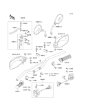KAWASAKI, KL650-B1 1989,KL650-B2 1990,KL650-B3 1991, HANDLEBAR