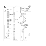 KAWASAKI, KL650-B1 1989,KL650-B2 1990,KL650-B3 1991, FRONT FORK