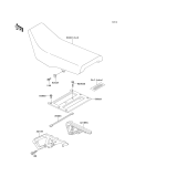 KAWASAKI, KL650-B1 1989,KL650-B2 1990,KL650-B3 1991, SEAT
