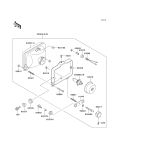KAWASAKI, KL650-B1 1989,KL650-B2 1990,KL650-B3 1991, HEAD LAMP