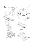 KAWASAKI, KL650-B1 1989,KL650-B2 1990,KL650-B3 1991, DECAL(BLUE/BLUE)