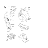 KAWASAKI, KL650-B1 1989,KL650-B2 1990,KL650-B3 1991, DECAL(BLUE/WHITE)