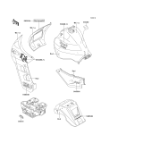 KAWASAKI, KL650-B1 1989,KL650-B2 1990,KL650-B3 1991, DECAL(RED/WHITE)