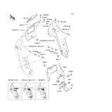 KAWASAKI, KL650-B1 1989,KL650-B2 1990,KL650-B3 1991, COWLING