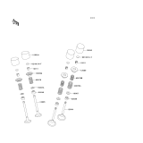 KAWASAKI, ZX600-E1 1993,ZX600-E2 1994,ZX600-E3 1995, VALVE(S)