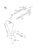 KAWASAKI, ZX600-E1 1993,ZX600-E2 1994,ZX600-E3 1995, CAMSHAFT(S)/TENSIONER