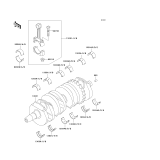 KAWASAKI, ZX600-E1 1993,ZX600-E2 1994,ZX600-E3 1995, CRANKSHAFT