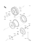 KAWASAKI, ZX600-E1 1993,ZX600-E2 1994,ZX600-E3 1995, CLUTCH