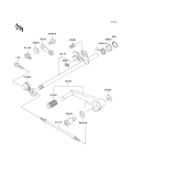 KAWASAKI, ZX600-E1 1993,ZX600-E2 1994,ZX600-E3 1995, GEAR CHANGE MECHANISM