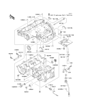 KAWASAKI, ZX600-E1 1993,ZX600-E2 1994,ZX600-E3 1995, CRANKCASE(1/2)