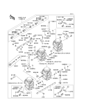 KAWASAKI, ZX600-E1 1993,ZX600-E2 1994,ZX600-E3 1995, CARBURETOR