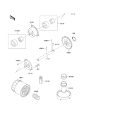 KAWASAKI, ZX600-E1 1993,ZX600-E2 1994,ZX600-E3 1995, OIL PUMP