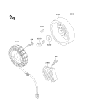 KAWASAKI, ZX600-E1 1993,ZX600-E2 1994,ZX600-E3 1995, GENERATOR