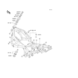 KAWASAKI, ZX600-E1 1993,ZX600-E2 1994,ZX600-E3 1995, FRAME