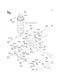 KAWASAKI, ZX600-E1 1993,ZX600-E2 1994,ZX600-E3 1995, SUSPENSION