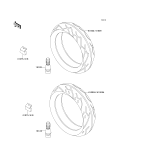 KAWASAKI, ZX600-E1 1993,ZX600-E2 1994,ZX600-E3 1995, TIRES