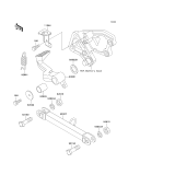 KAWASAKI, ZX600-E1 1993,ZX600-E2 1994,ZX600-E3 1995, BRAKE PEDAL