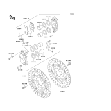 KAWASAKI, ZX600-E1 1993,ZX600-E2 1994,ZX600-E3 1995, FRONT BRAKE