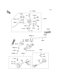 KAWASAKI, ZX600-E1 1993,ZX600-E2 1994,ZX600-E3 1995, HANDLEBAR