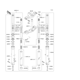 KAWASAKI, ZX600-E1 1993,ZX600-E2 1994,ZX600-E3 1995, FRONT FORK