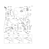 KAWASAKI, ZX600-E1 1993,ZX600-E2 1994,ZX600-E3 1995, FUEL TANK