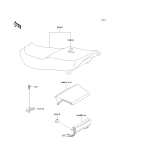 KAWASAKI, ZX600-E1 1993,ZX600-E2 1994,ZX600-E3 1995, SEAT