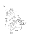 KAWASAKI, ZX600-E1 1993,ZX600-E2 1994,ZX600-E3 1995, METER(S)