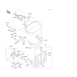 KAWASAKI, ZX600-E1 1993,ZX600-E2 1994,ZX600-E3 1995, TAILLIGHT(S)
