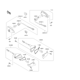 KAWASAKI, ZX600-E1 1993,ZX600-E2 1994,ZX600-E3 1995, TURN SIGNALS