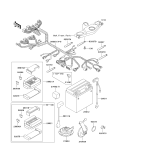 KAWASAKI, ZX600-E1 1993,ZX600-E2 1994,ZX600-E3 1995, CHASSIS ELECTRICAL EQUIPMENT