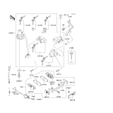 KAWASAKI, ZX600-E1 1993,ZX600-E2 1994,ZX600-E3 1995, IGNITION SWITCH