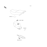 KAWASAKI, ZX600-E1 1993,ZX600-E2 1994,ZX600-E3 1995, LABELS