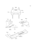 KAWASAKI, ZX600-E1 1993,ZX600-E2 1994,ZX600-E3 1995, DECALS(EBONY/GRAY)