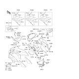 KAWASAKI, ZX600-E1 1993,ZX600-E2 1994,ZX600-E3 1995, COWLING