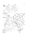 KAWASAKI, ZX600-E1 1993,ZX600-E2 1994,ZX600-E3 1995, COWLING