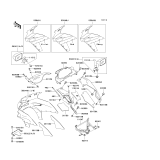 KAWASAKI, ZX600-E1 1993,ZX600-E2 1994,ZX600-E3 1995, COWLING