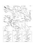 KAWASAKI, ZX600-E1 1993,ZX600-E2 1994,ZX600-E3 1995, COWLING LOWERS